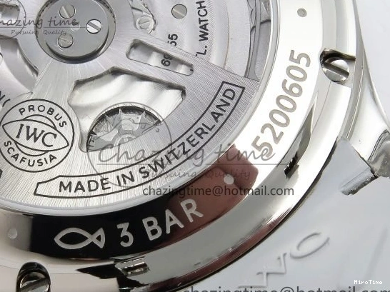 MIROTIME 0403 Portuguese Chrono IW3716 Z+F 1:1 Best Edition White Dial on Gray Rubber Strap A WrinkleFree 7014